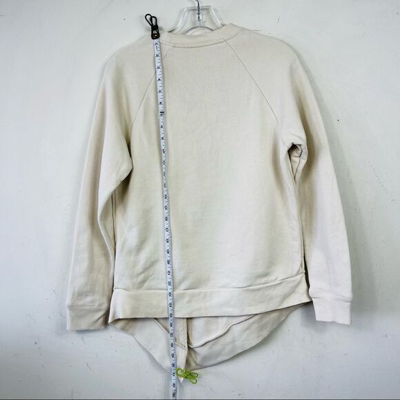 JOSEPH Runway Off White Loop Back Front Knot Raglan Crewneck Sweatshirt Sweater - Picture 14 of 15